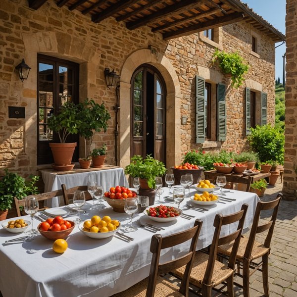 Quels sont les avantages de louer une maison de vacances en Toscane avec des cours de cuisine et des visites de fermes locales?